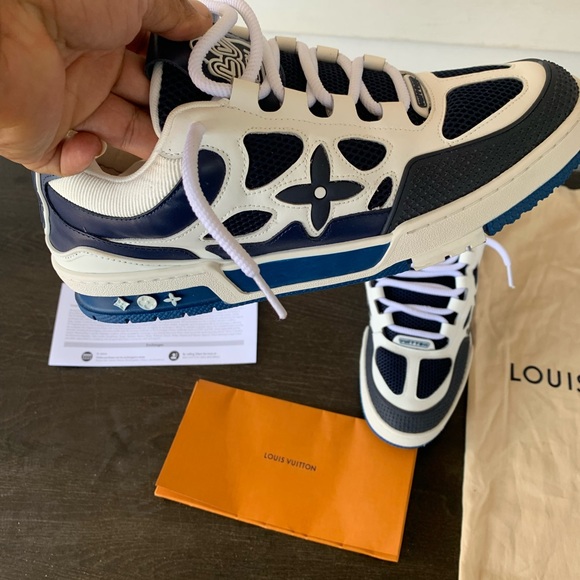 Louis Vuitton Skate Sneaker Blue Mens LV Sz 10 - Picture 9 of 14